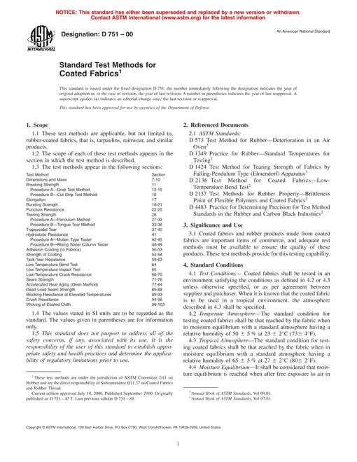 ASTM D751-00