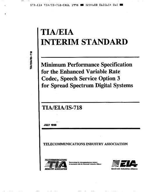 TIA TIA/EIA/IS-718
