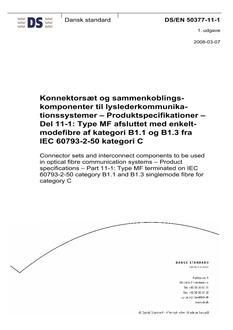 DANSK DS/EN 50377-11-1