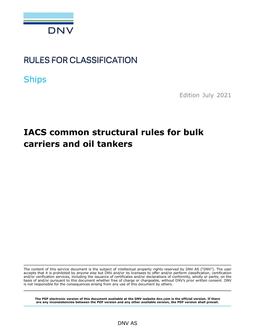 DNV DNV-RU-SHIPS IACS CSR