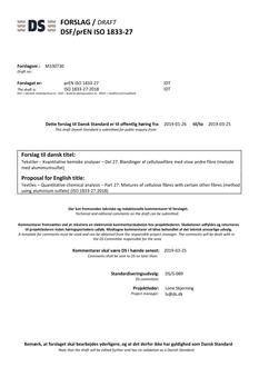 DANSK DSF/PREN ISO 1833-27
