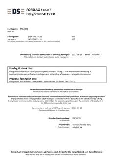 DANSK DSF/PREN ISO 19131