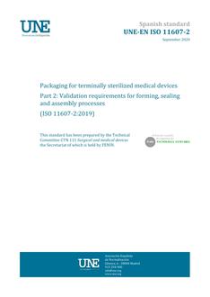 AENOR UNE-EN ISO 11607-2