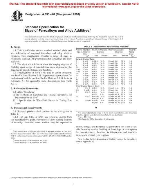 ASTM A835-84(2000)
