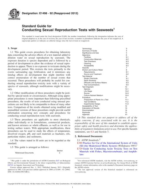 ASTM E1498-92(2012)