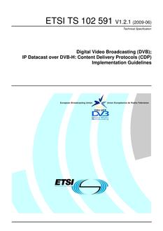 ETSI TS 102 591