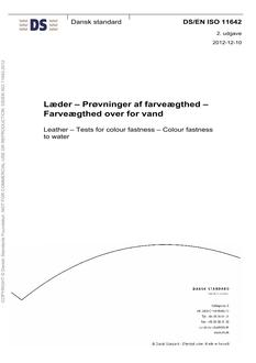 DANSK DS/EN ISO 11642