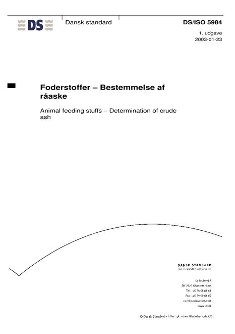 DANSK DS/ISO 5984