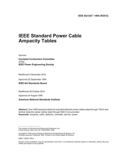 IEEE 835-1994