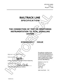 NR RT/E/S/14005 ISSUE 1