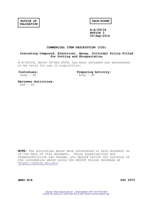 CID A-A-59134 Notice 3 - Validation 3