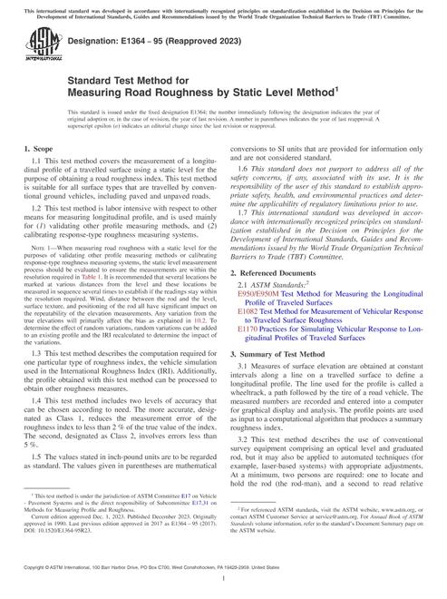 ASTM E1364-95(2023)