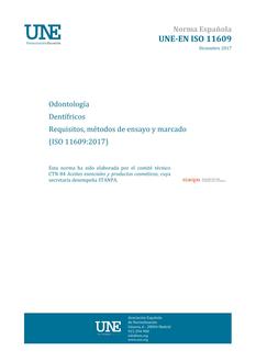 AENOR UNE-EN ISO 11609