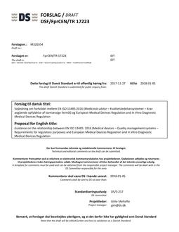 DANSK DSF/FPRCEN/TR 17223
