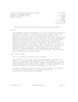 IETF RFC 6486
