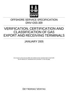 DNV DNV-OSS-309
