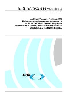ETSI EN 302 686