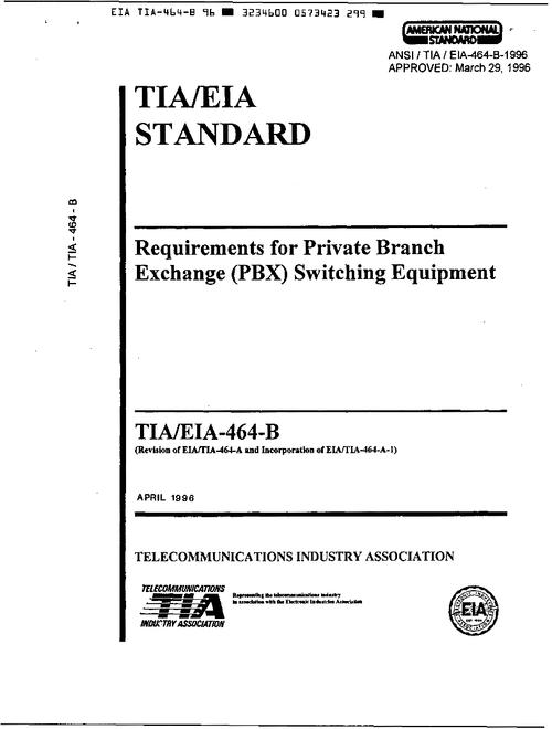 TIA TIA/EIA-464-B