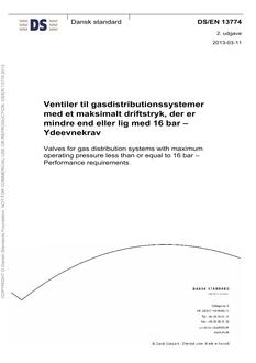 DANSK DS/EN 13774