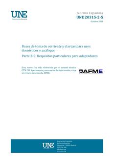 AENOR UNE 20315-2-5