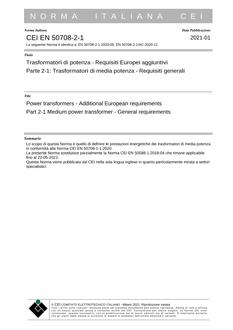 CEI EN 50708-2-1