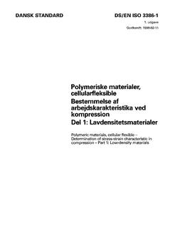 DANSK DS/EN ISO 3386-1