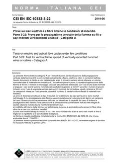 CEI EN IEC 60332-3-22