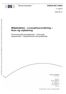 DANSK DS/EN ISO 14044