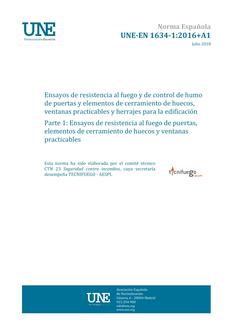 AENOR UNE-EN 1634-1+A1