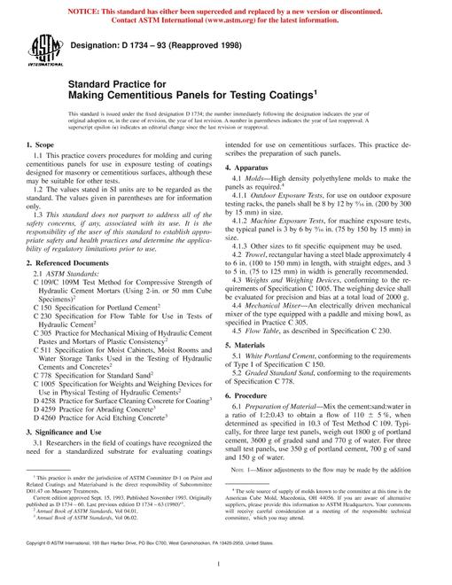 ASTM D1734-93(1998)