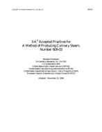 3A 609-03 Accepted Practice