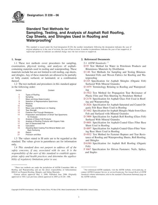 ASTM D228-06