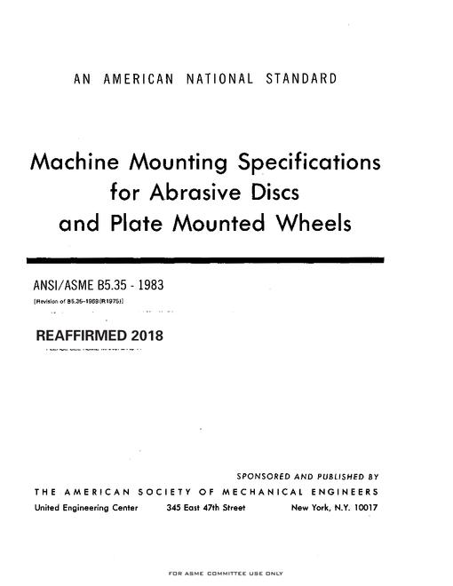 ASME B5.35-1983 (R2018)