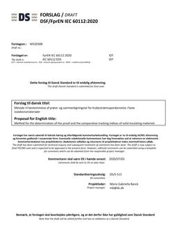 DANSK DSF/FPREN IEC 60112