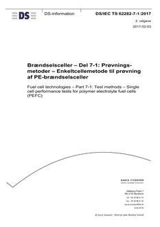 DANSK DS/IEC TS 62282-7-1
