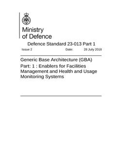 MODUK DEF STAN 23-013: PART 1