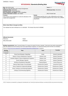 NR NR/L2/SIG/11630 ISSUE 13