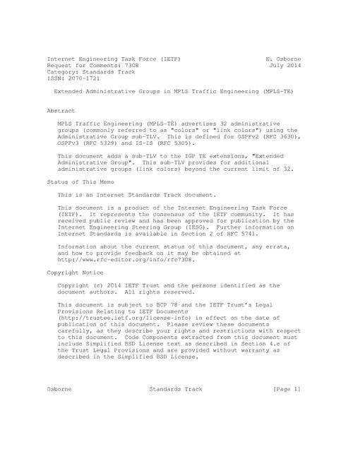 IETF RFC 7308