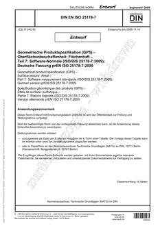 DIN EN ISO 25178-7 - DRAFT