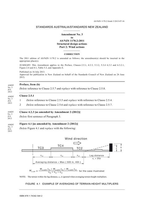 AS/NZS 1170.2:2011 AMDT 3
