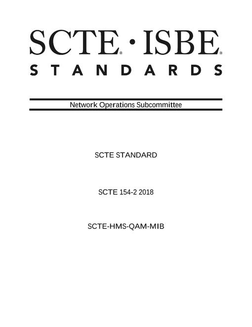 SCTE 154-2 2018