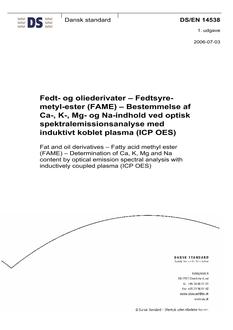 DANSK DS/EN 14538