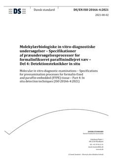 DANSK DS/EN ISO 20166-4