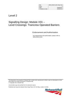 NR NR/L2/SIG/11201/MOD X31 ISSUE 1