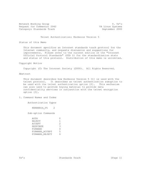 IETF RFC 2942