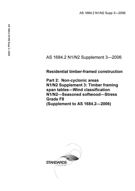 AS 1684.2 N1 N2 SUPP 3-2006