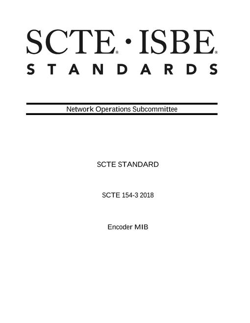 SCTE 154-3 2018