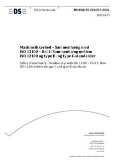 DANSK DS/ISO/TR 22100-1