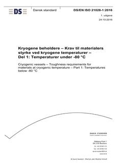 DANSK DS/EN ISO 21028-1