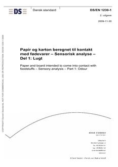 DANSK DS/EN 1230-1